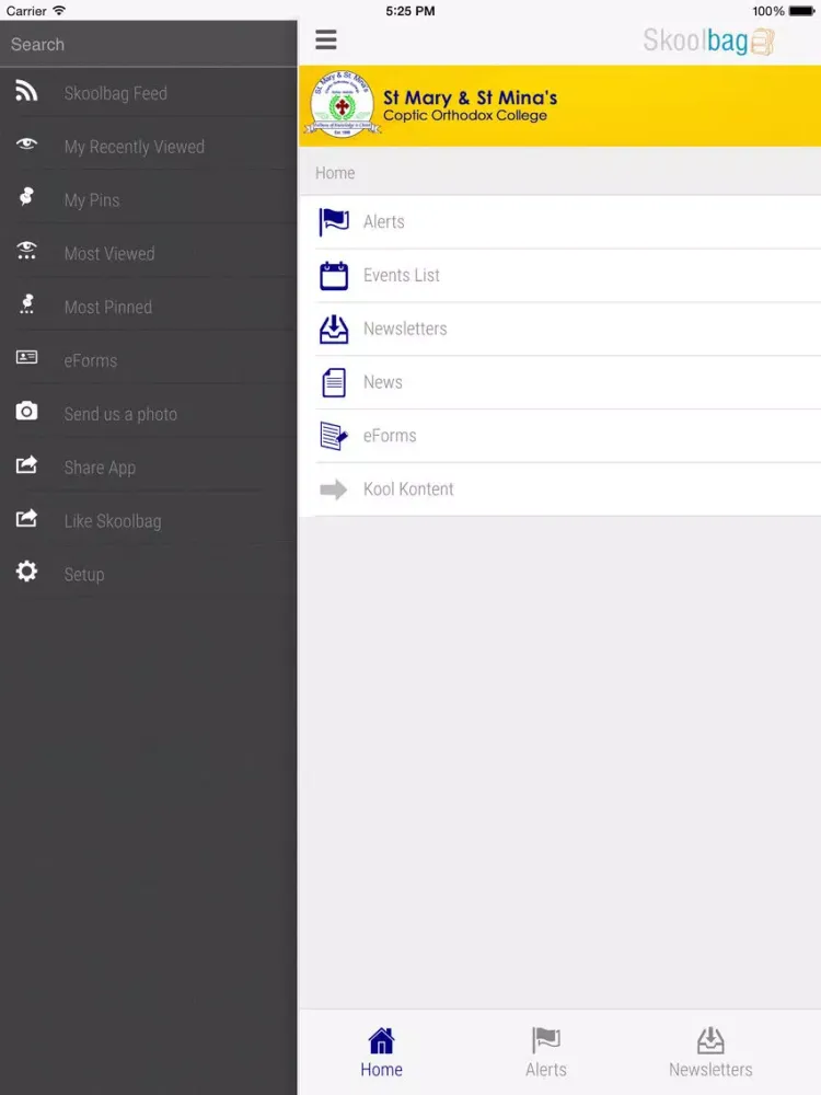 St Mary & St Mina's Coptic Orthodox College - Skoolbag iPad 应用截图