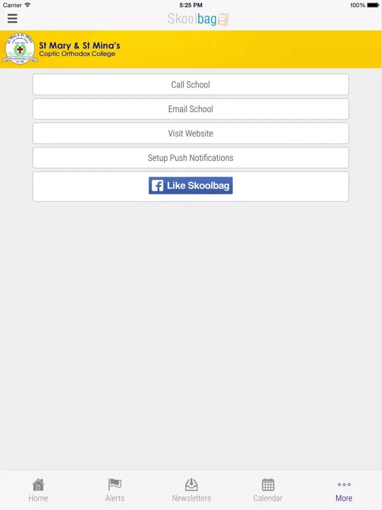 St Mary & St Mina's Coptic Orthodox College - Skoolbag iPad 应用截图