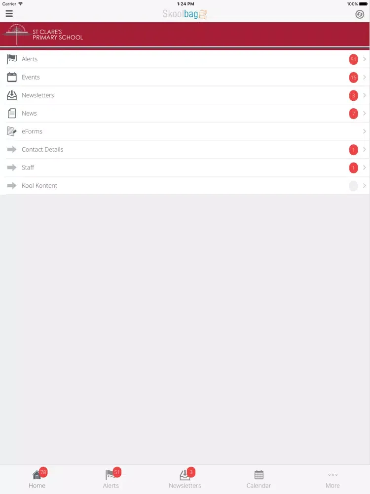 St Clare's Primary School - Skoolbag iPad  سکرین شاٹس