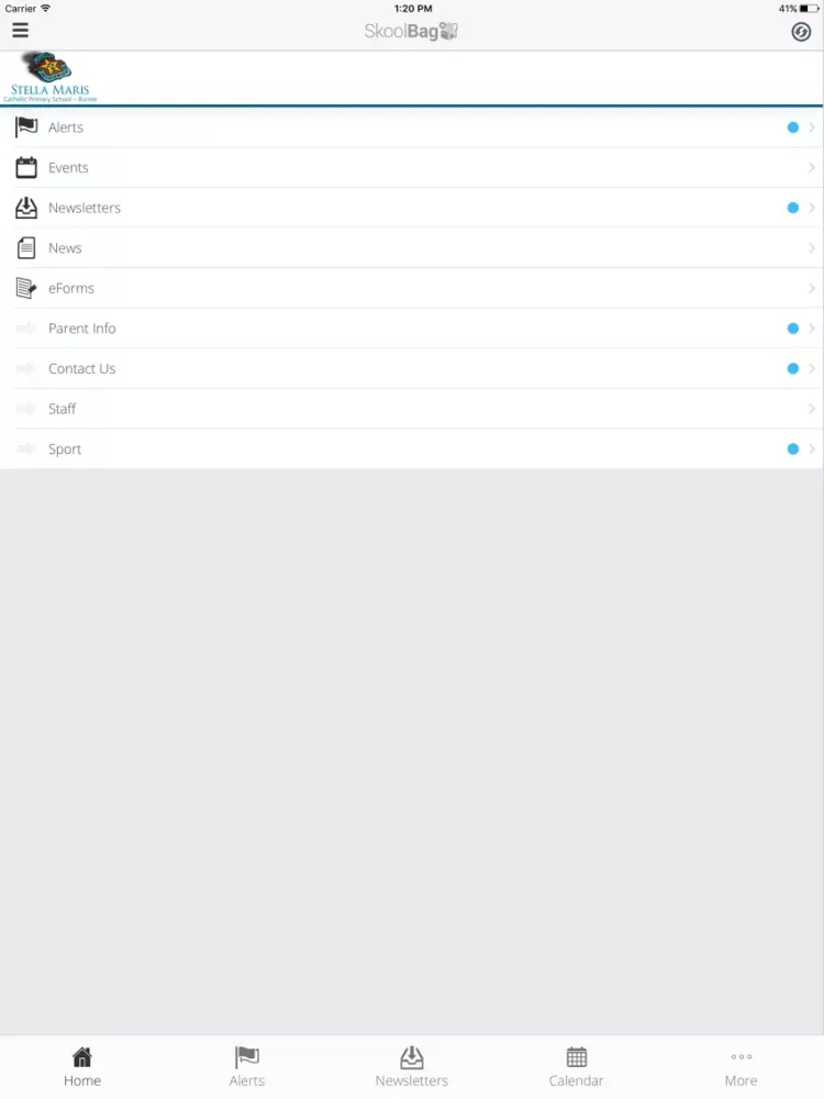 Tangkapan layar Stella Maris Catholic Primary Burnie - Skoolbag iPad 