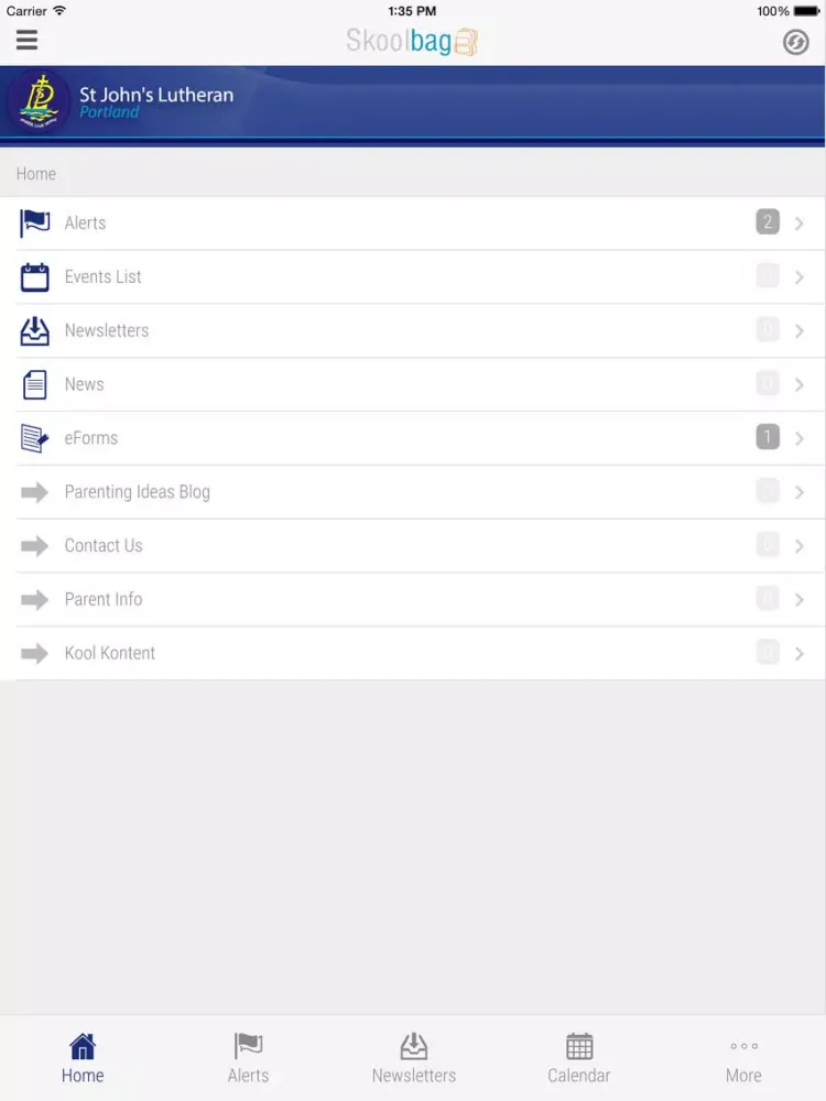 ภาพหน้าจอของ St John's Lutheran Portland - Skoolbag iPad 