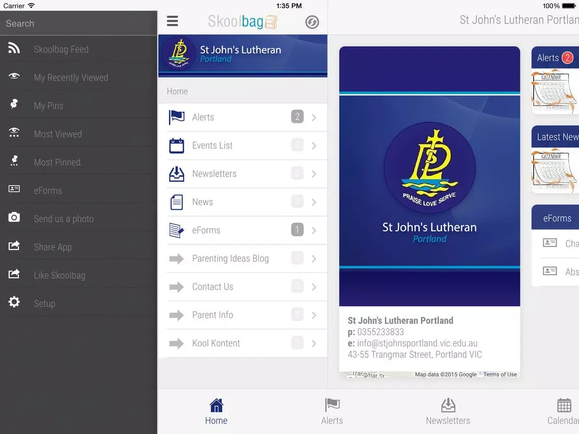 ภาพหน้าจอของ St John's Lutheran Portland - Skoolbag iPad 
