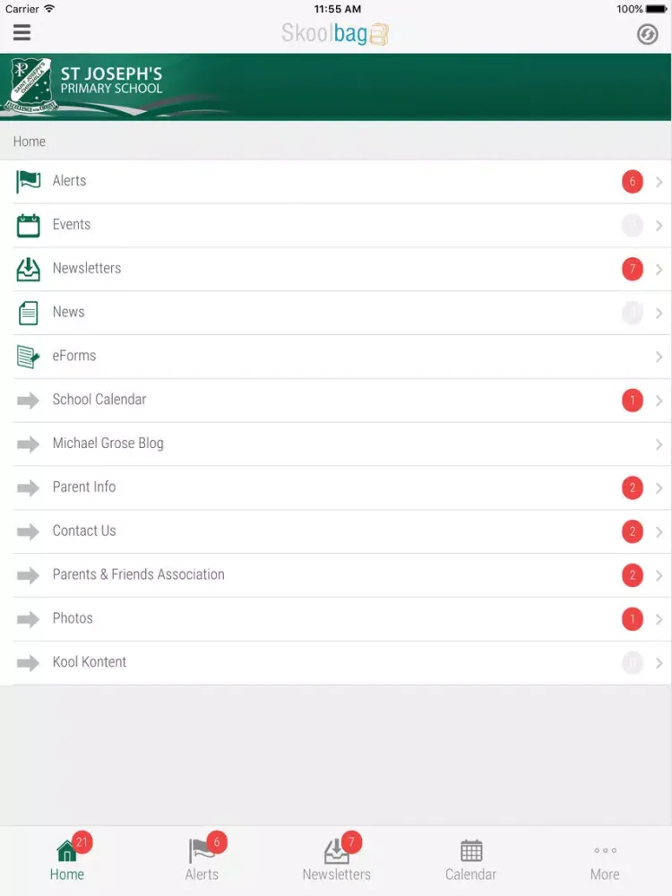 Ảnh chụp màn hình của St Joseph's Primary School Chinchilla - Skoolbag iPad 