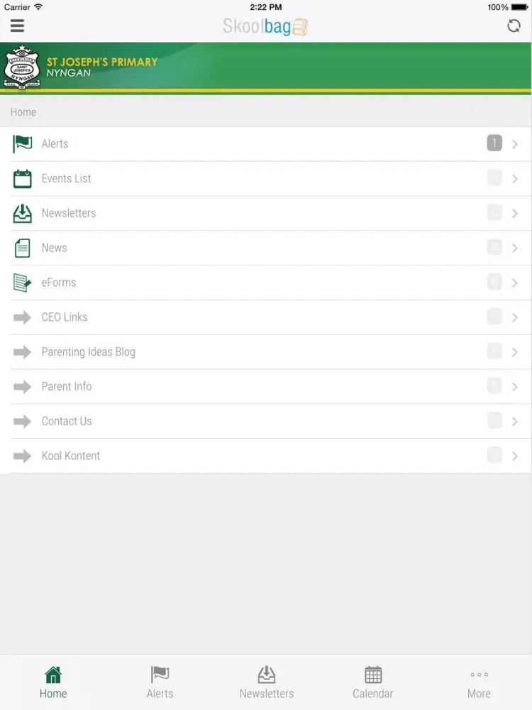 Ảnh chụp màn hình của St Joseph's Primary School Nyngan - Skoolbag iPad 