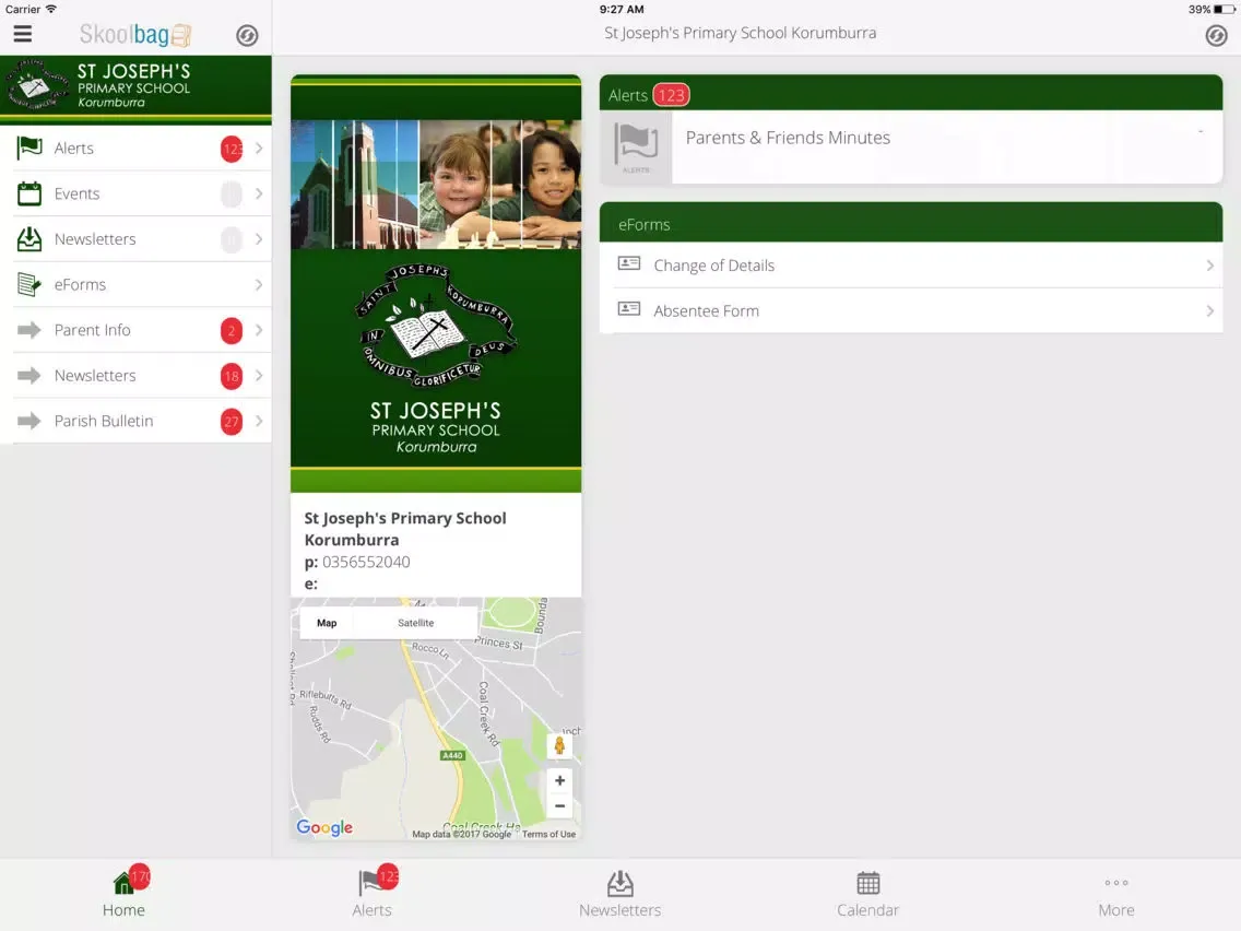 Capturas de pantalla de St Josephs Primary School Korumburra - Skoolbag iPad 