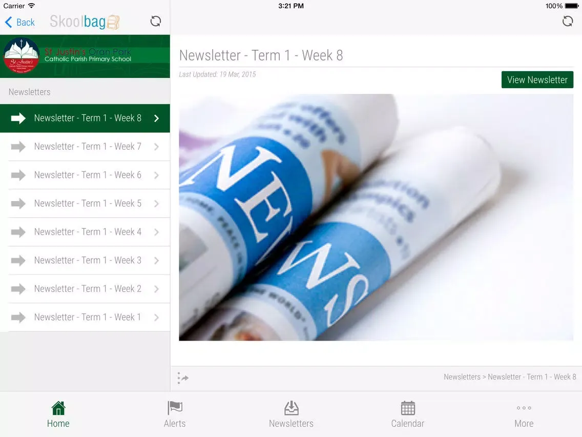 تصاویر St Justin's Catholic Primary School - Skoolbag iPad 