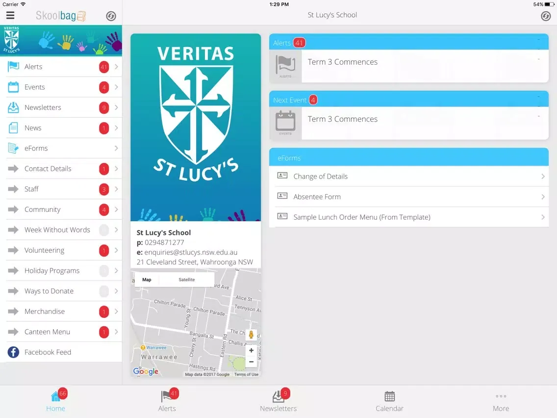 St Lucy's School - Skoolbag iPad 應用截圖