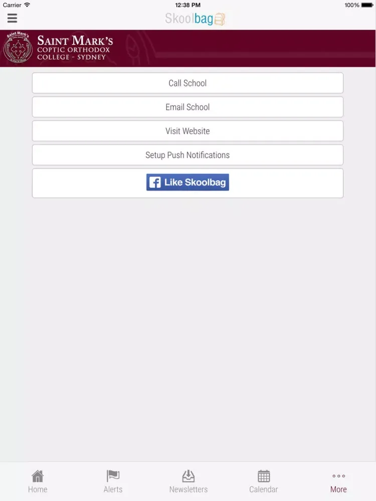 Saint Mark's Coptic Orthodox College - Skoolbag iPad  스크린샷