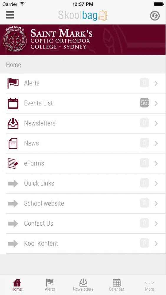 Saint Mark's Coptic Orthodox College - Skoolbag 스크린샷