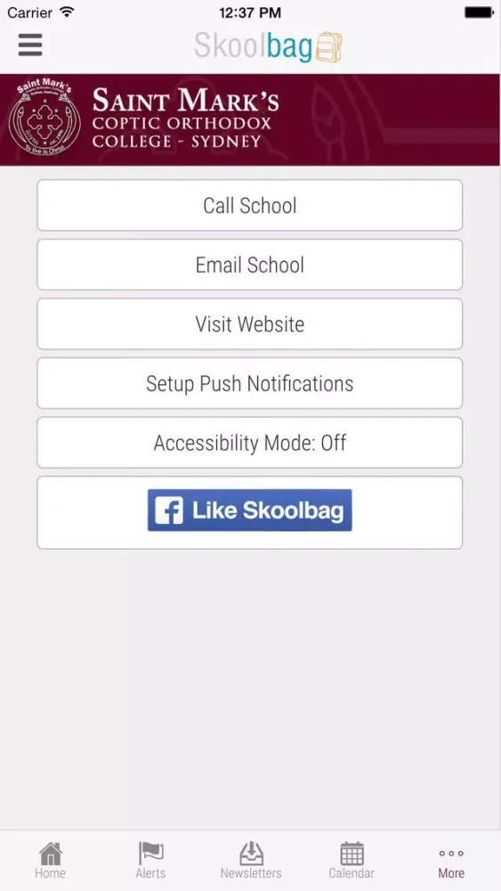 Saint Mark's Coptic Orthodox College - Skoolbag 스크린샷