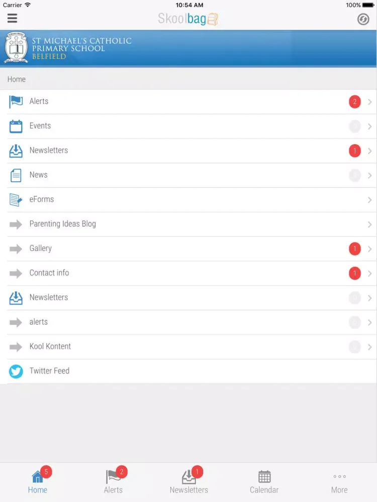 St Michael's Catholic Primary Belfield -Skoolbag iPad 应用截图