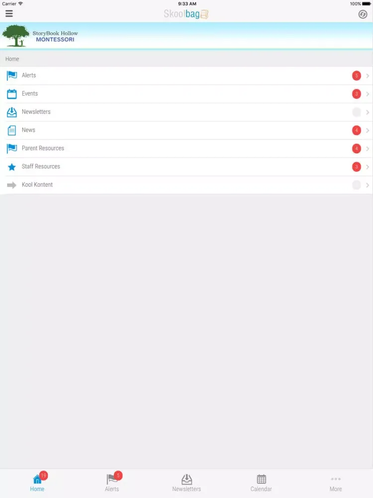 StoryBook Hollow Montessori - Skoolbag iPad 應用截圖
