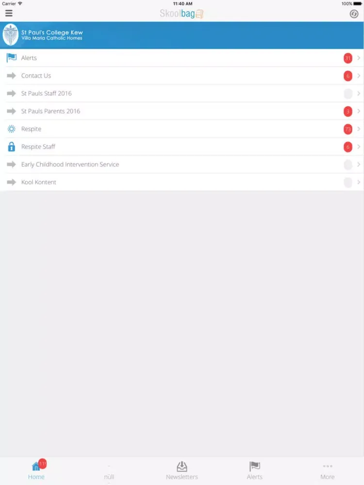 St Paul's College Kew Villa Maria Catholic Homes iPad 应用截图