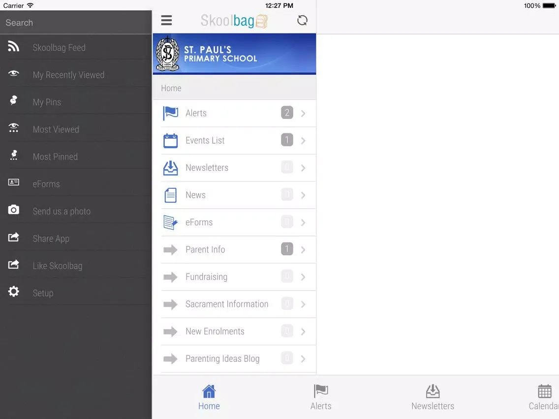 Ảnh chụp màn hình của St Paul's Primary School Coburg - Skoolbag iPad 