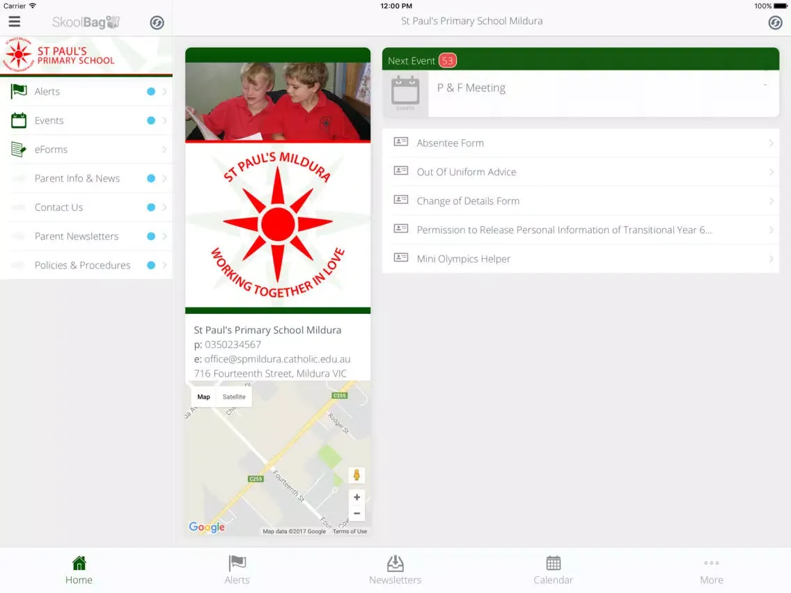 St Paul's Primary School Mildura - Skoolbag iPad  スクリーンショット