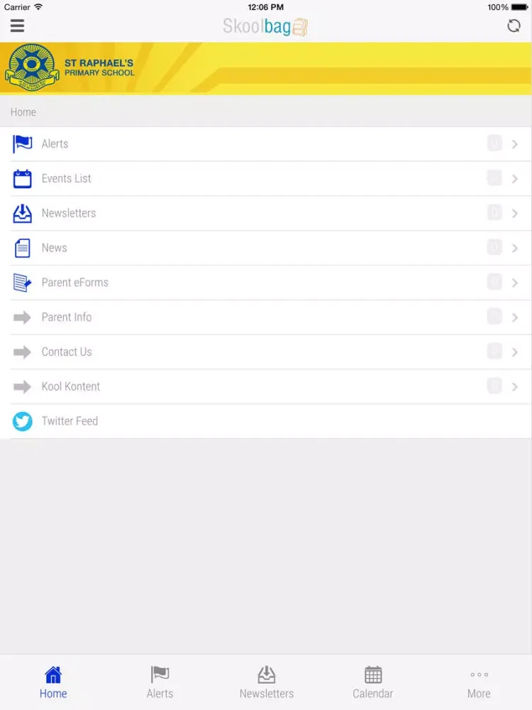 St Raphael's School - Skoolbag iPad  Screenshots
