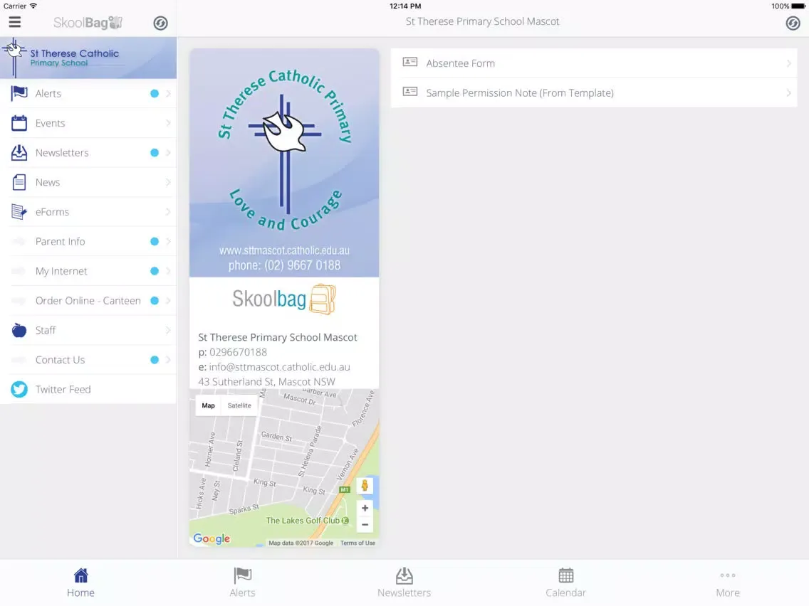 St Therese School Mascot - Skoolbag iPad 應用截圖