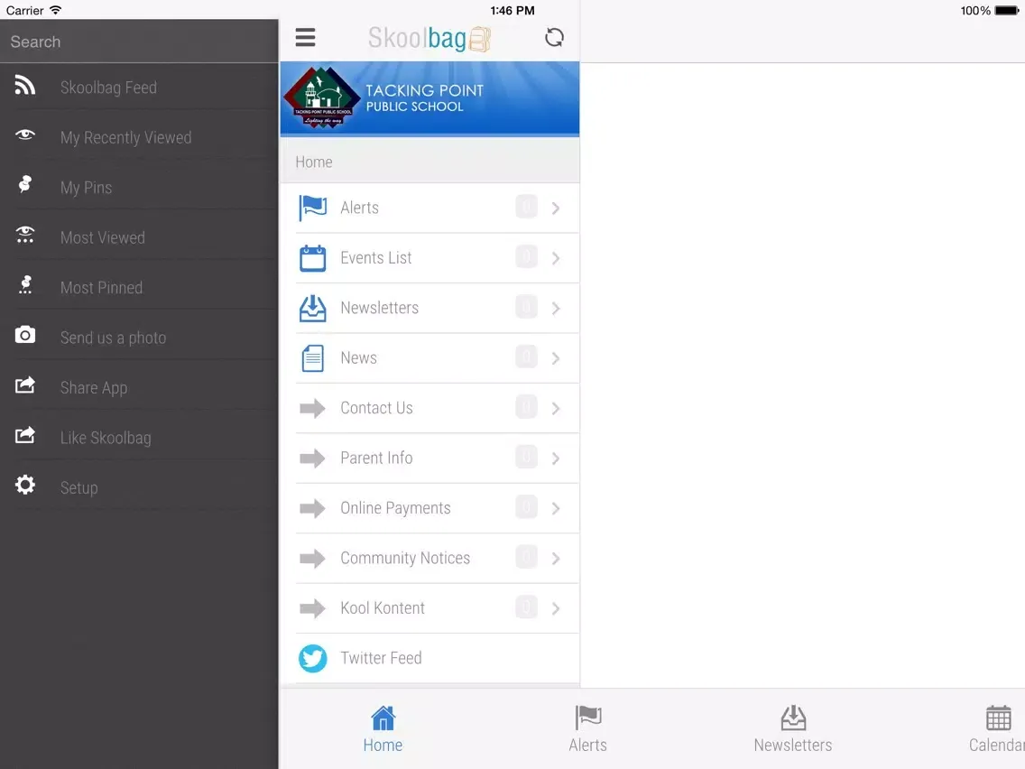 Capturas de pantalla de Tacking Point Public School - Skoolbag iPad 