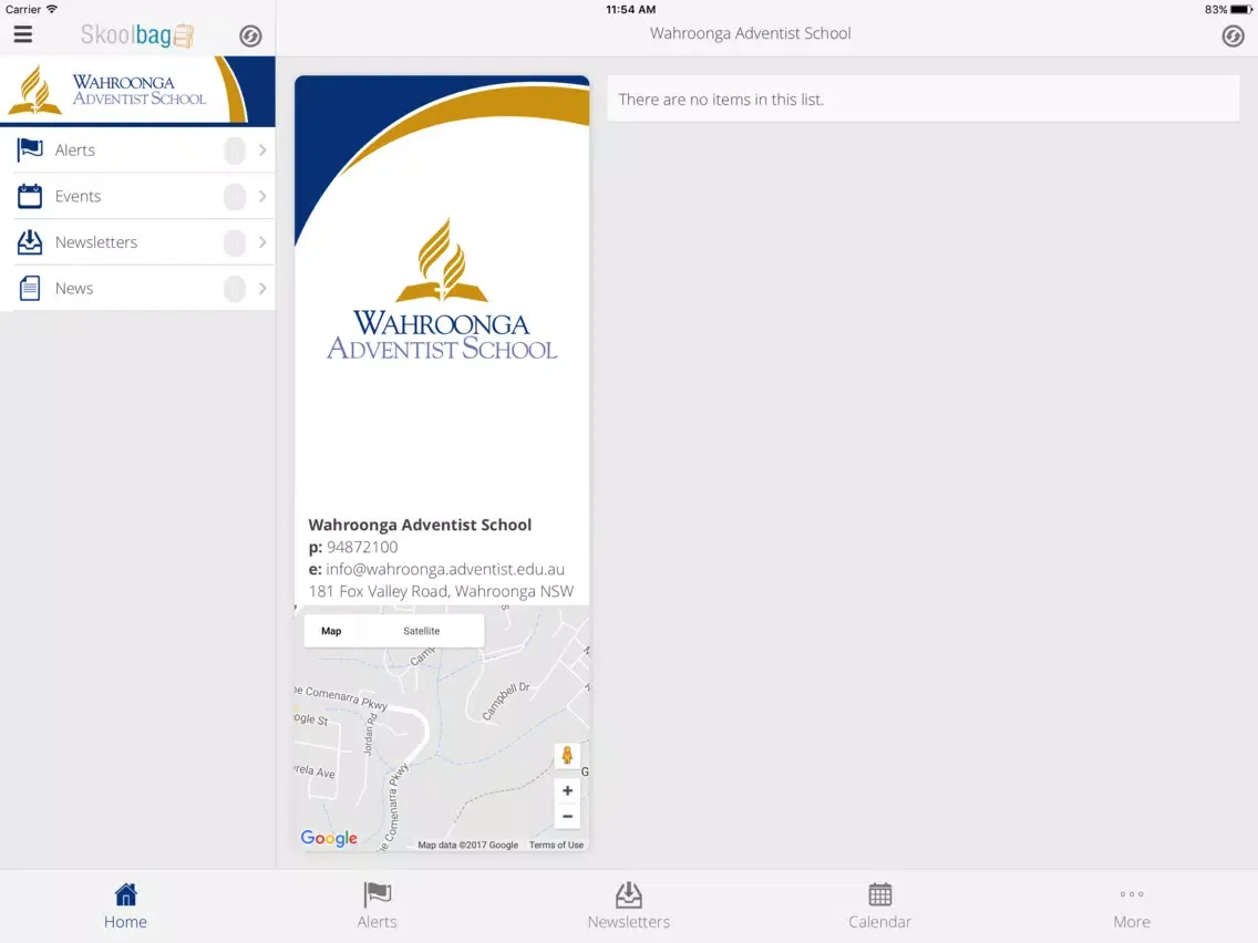 Screenshot di Wahroonga Adventist School iPad 