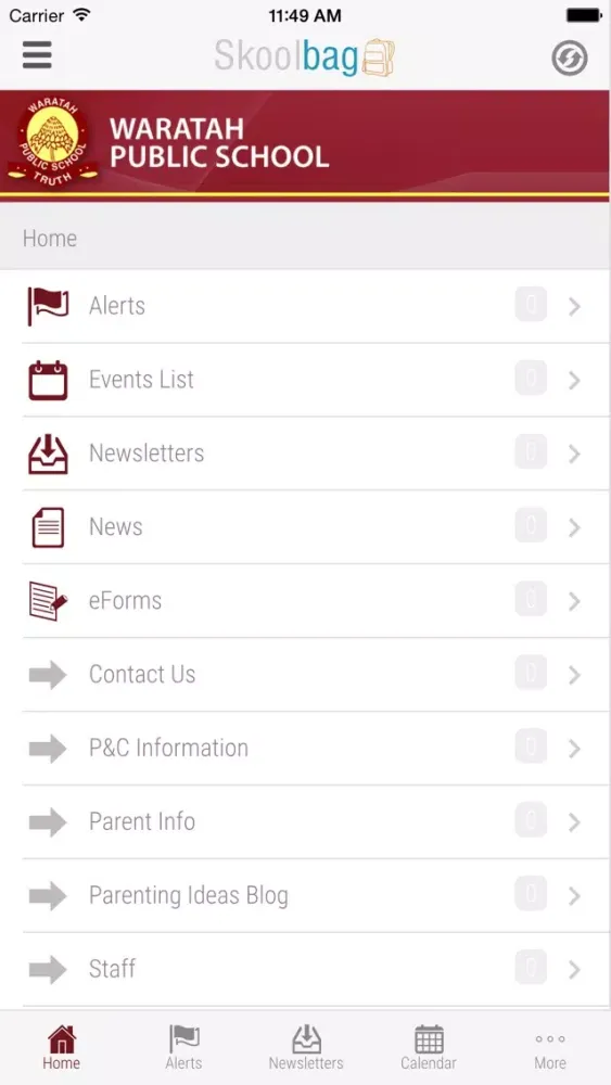 Waratah Public School - Skoolbag Screenshots