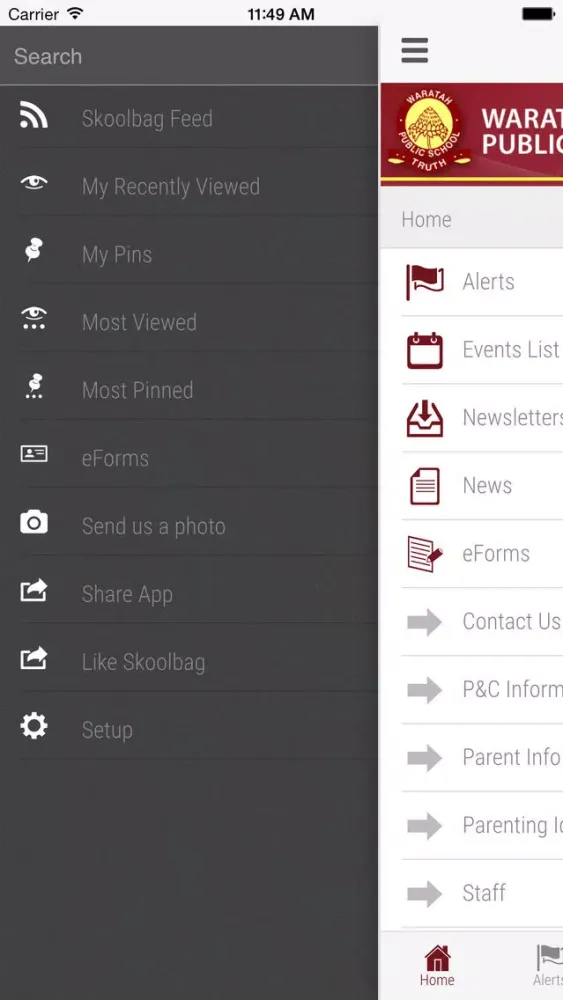 Waratah Public School - Skoolbag Screenshots