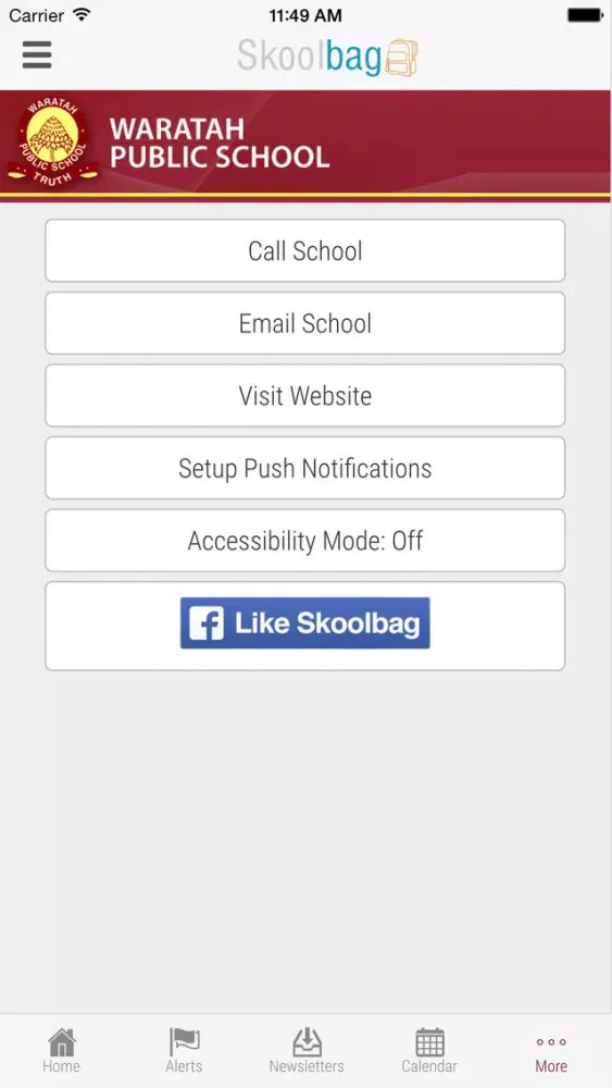 Waratah Public School - Skoolbag Screenshots