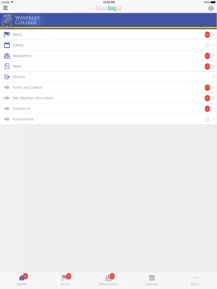 Скриншоты Waverley College - Skoolbag iPad 