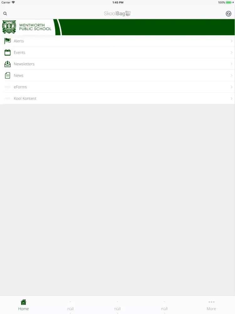 Wentworth Public School iPad  स्क्रीनशॉट