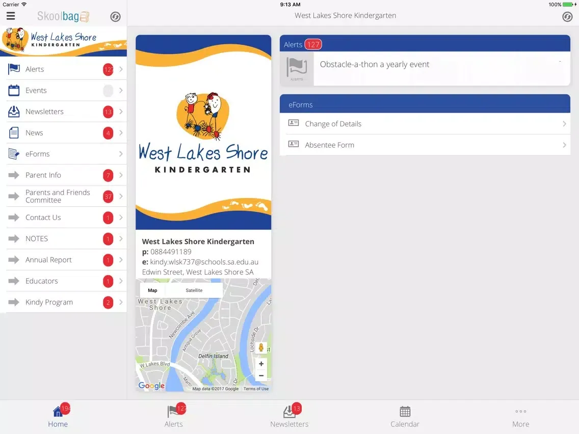 Captures d'écran de West Lakes Shore Kindergarten - Skoolbag iPad 