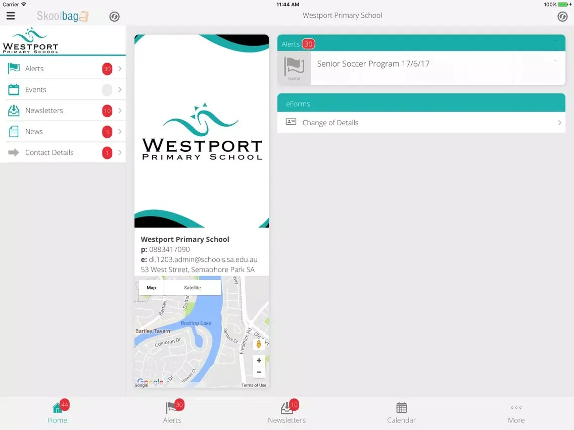 Capturas de tela do Westport Primary School - Skoolbag iPad 