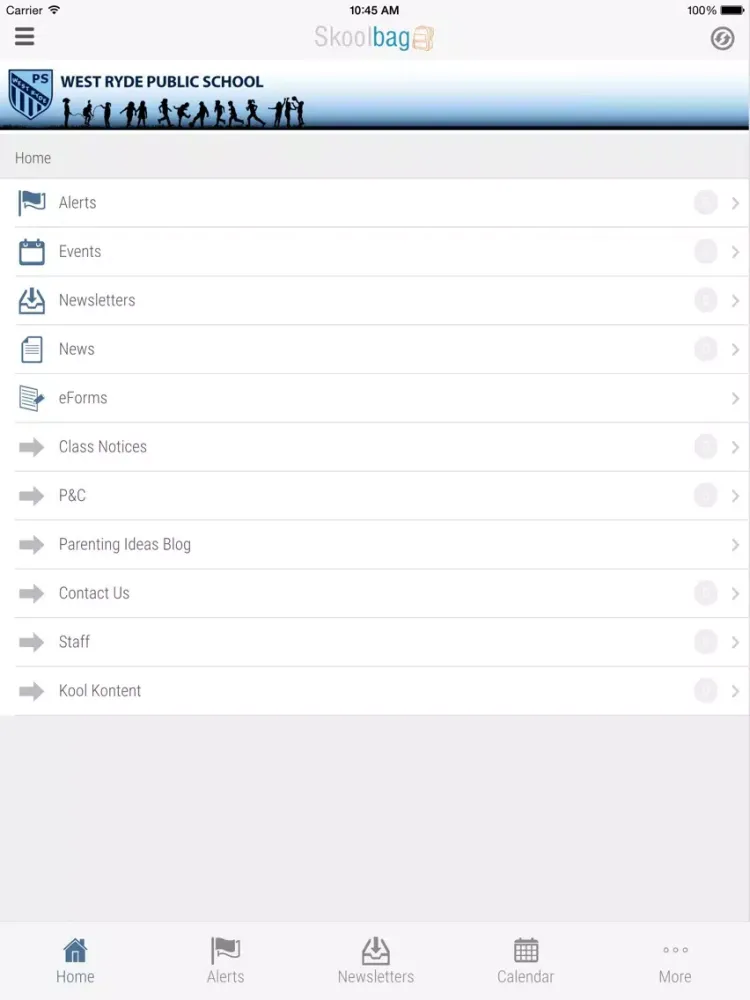 Скриншоты West Ryde Public School - Skoolbag iPad 