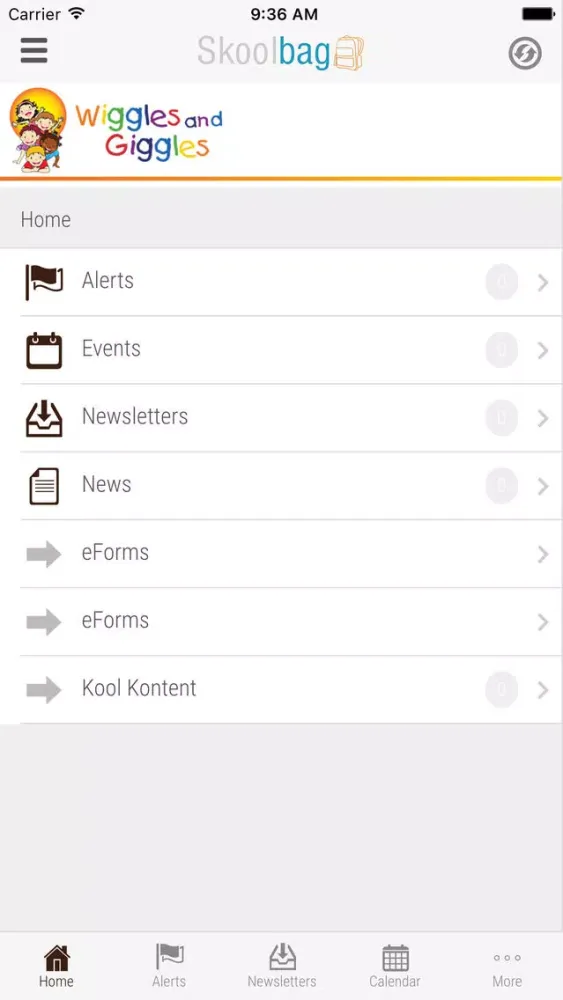 Wiggles and Giggles Childcare Centre - Skoolbag Screenshots