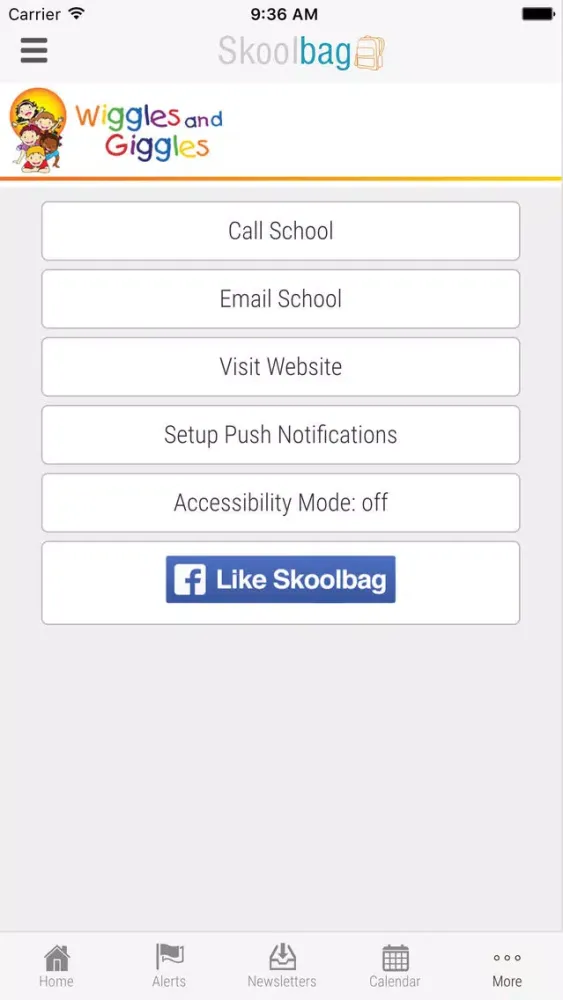 Wiggles and Giggles Childcare Centre - Skoolbag Screenshots