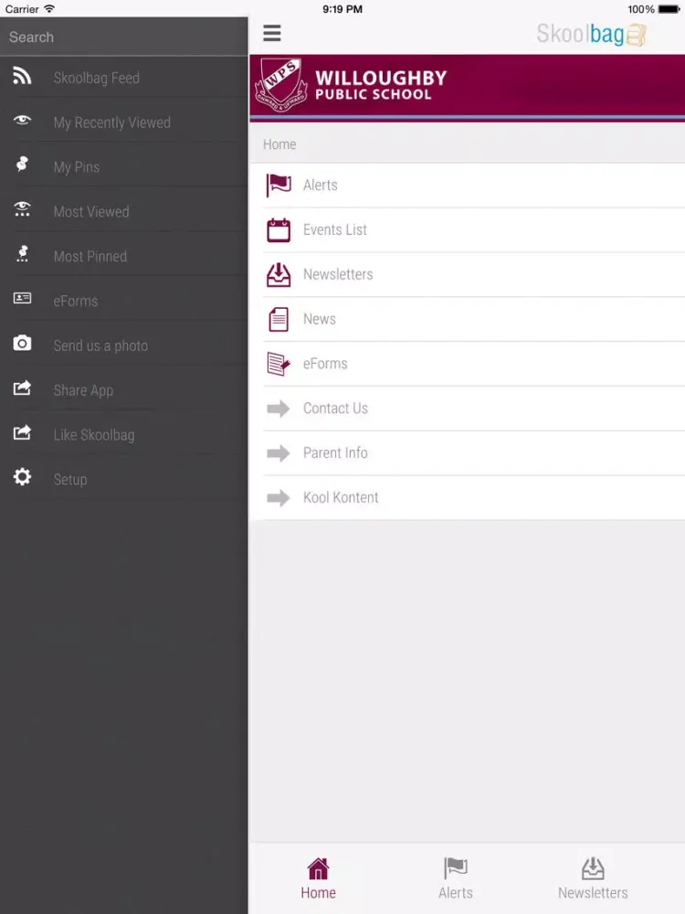 Screenshot di Willoughby Public School - Skoolbag iPad 