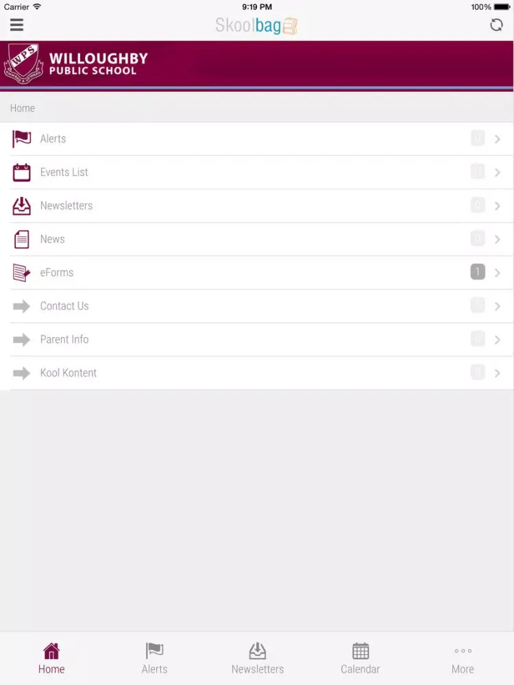 Screenshot di Willoughby Public School - Skoolbag iPad 