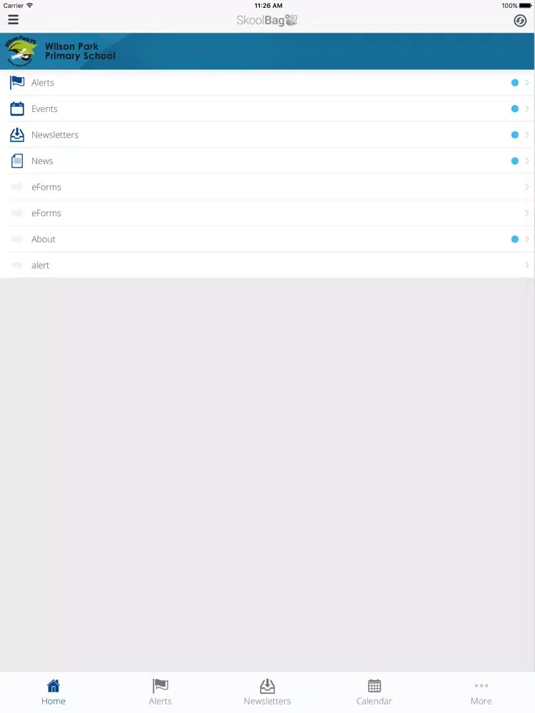 Wilson Park Primary School iPad  스크린샷