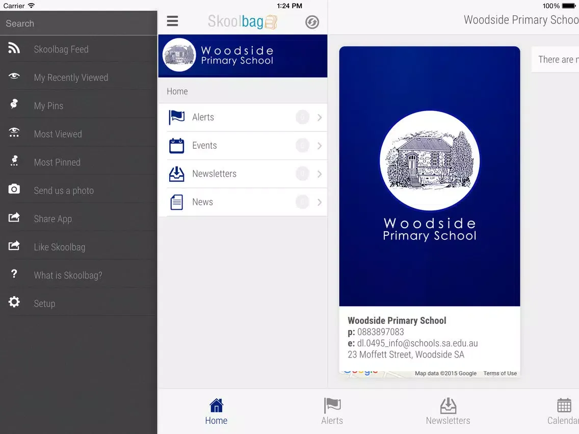 Capturas de tela do Woodside Primary School iPad 