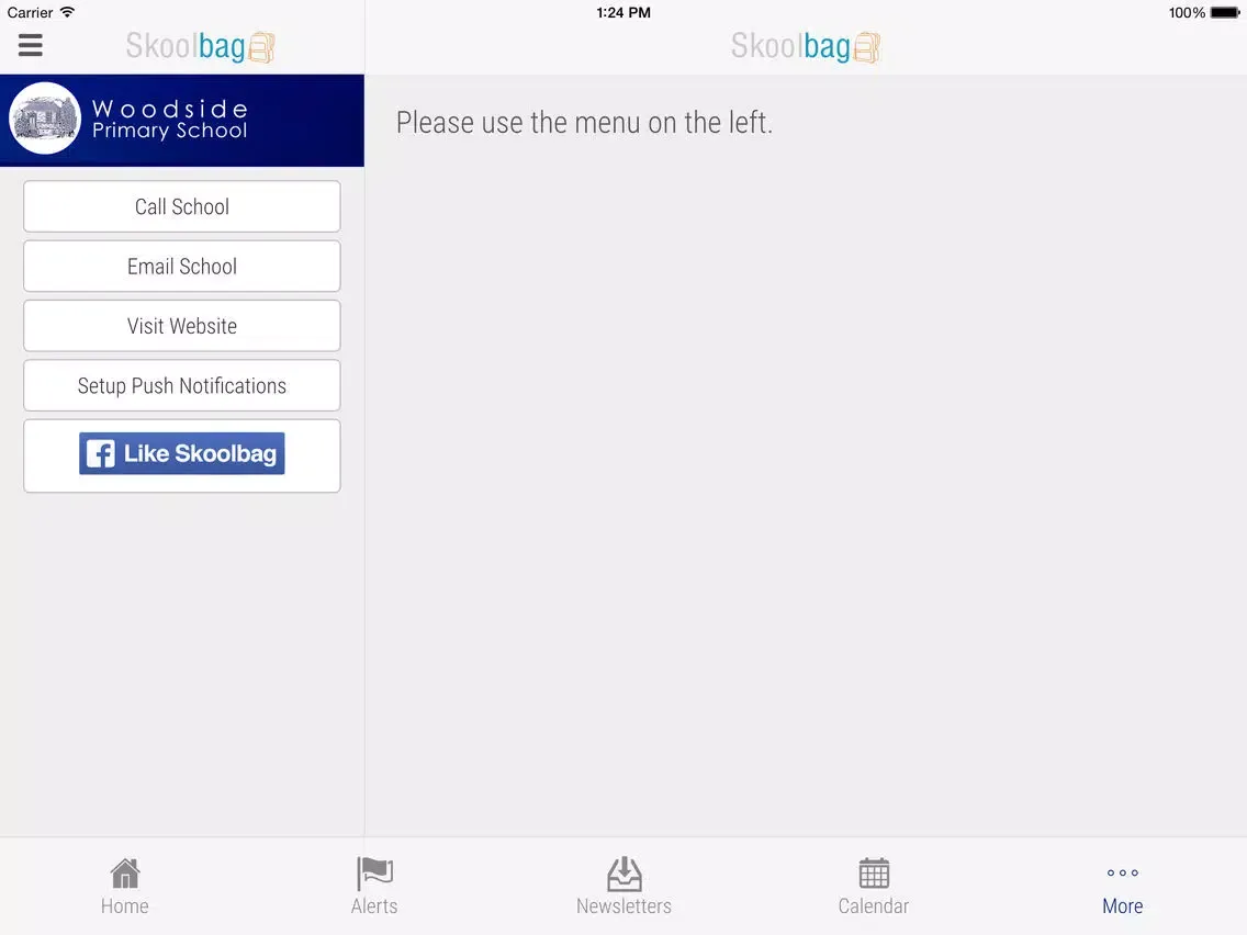 Capturas de tela do Woodside Primary School iPad 