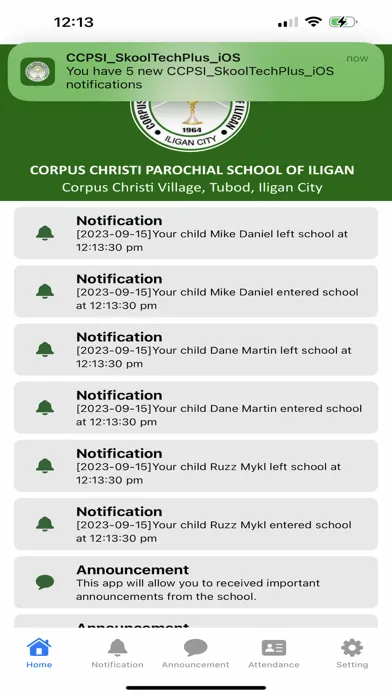 Tangkapan skrin CCPSI SkoolTech Plus