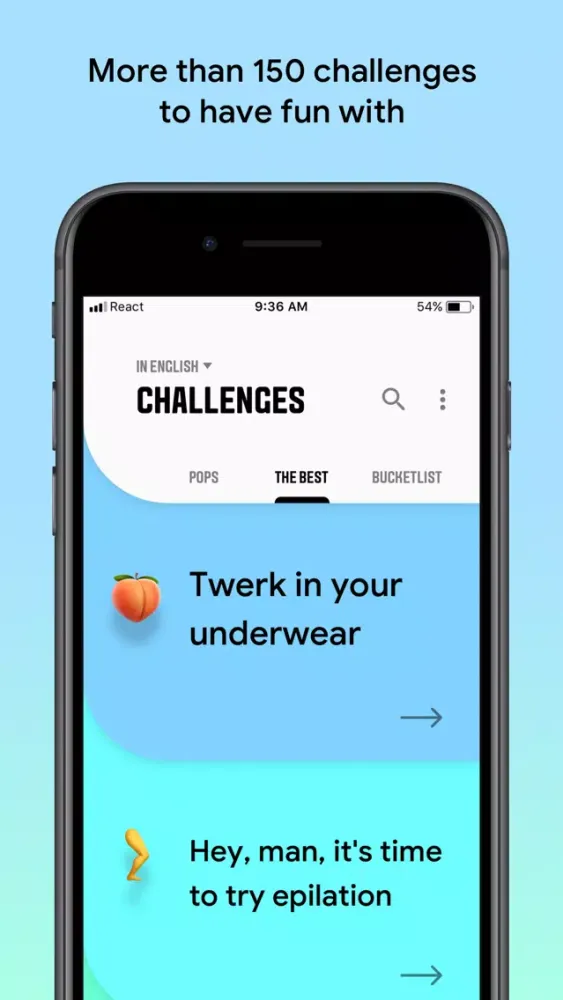 Capturas de tela do ChallengeMe: Social Game