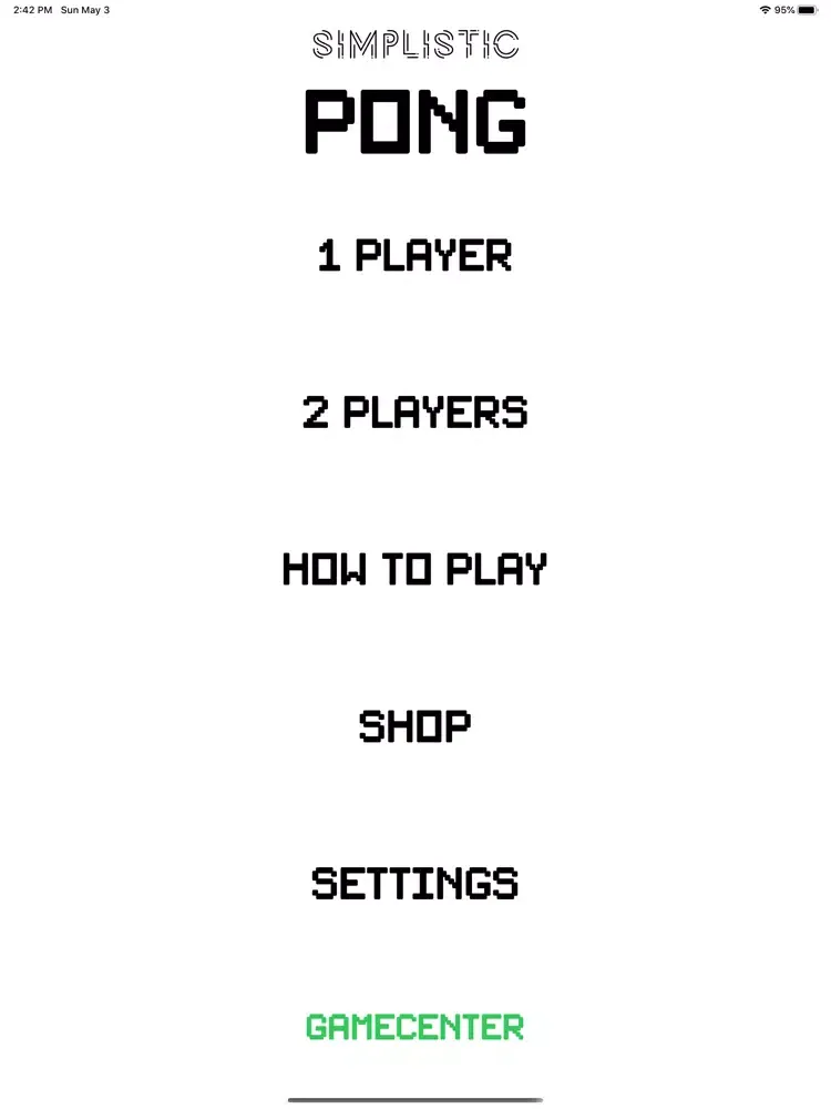 صور Simplistic Pong iPad 