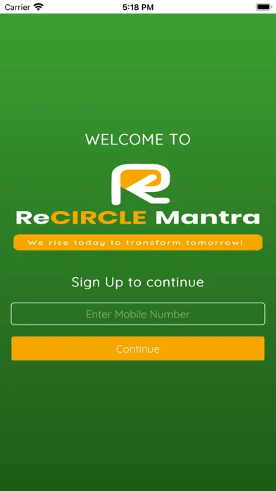 Tangkapan layar Recircle Mantra