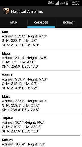 صور Nautical Almanac