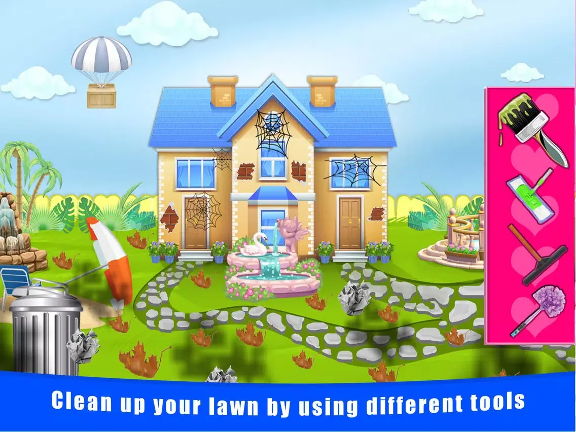 Tangkapan layar Baby Doll House Cleaning and Decoration Pro - Fun Games For Kids, Boys and Girls iPad 