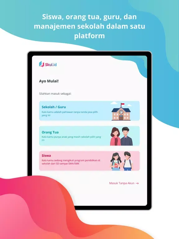 Skul.id - Platform Sekolah iPad  Screenshots