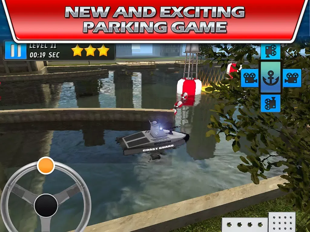Ảnh chụp màn hình của 911 Police Boat Parking : Ship Driving School iPad 