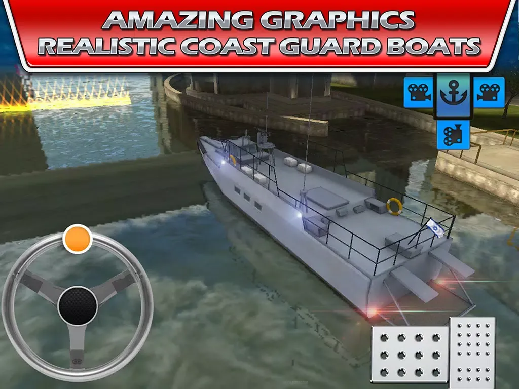 Ảnh chụp màn hình của 911 Police Boat Parking : Ship Driving School iPad 