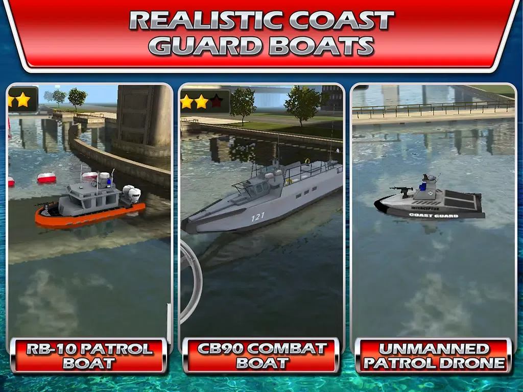 Ảnh chụp màn hình của 911 Police Boat Parking : Ship Driving School iPad 