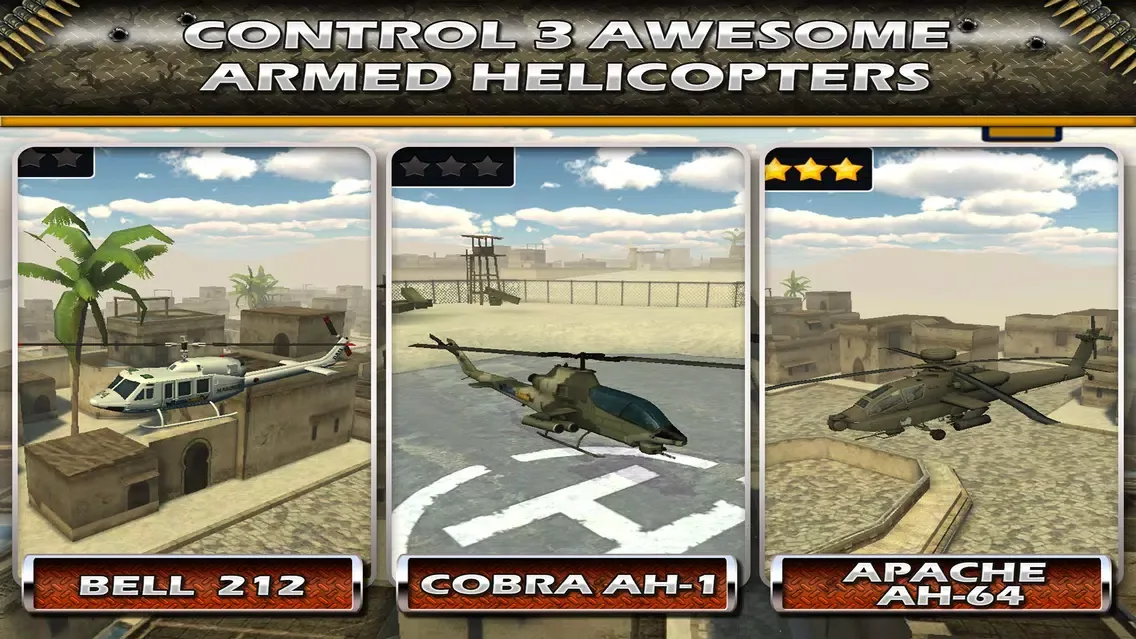 صور Helicopter Gunship Parking Pilot 3D Flying and Landing Flight Simulator
