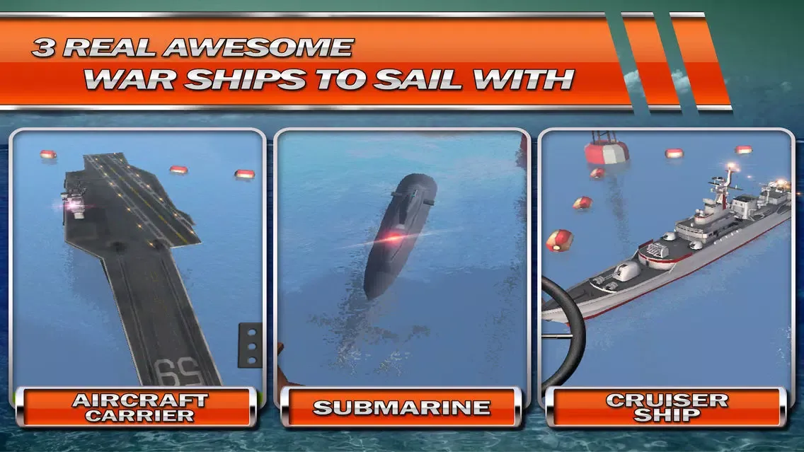 Nuclear Sub Parking Simulator 3D Modern Army Real Combat Boat Driving Game Screenshots